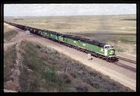 Original Slide BN #9296 SD60M Burlington Northern 1994 Coal Creek Jct. WY Action
