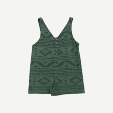 Passenger Womens Green Corduroy V-Neck Playsuit Size L