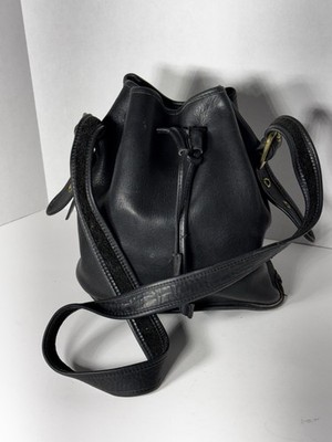 Coach 9952 Lula s Legacy Bucket Drawstring Shoulder Bag Black 90 s Vintage Y2K