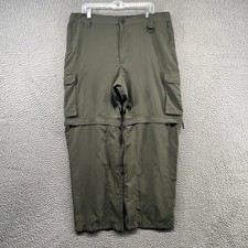 Boy Scouts Of America Convertible Pants Mens Large Fit 40x32 Green Cargo Uniform
