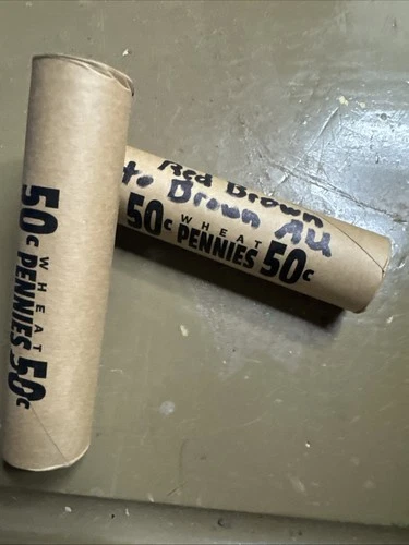Mixed Red Brown To Brown AU Wheat Cent Roll