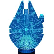 7 Color Changing Night Lamp 3D Atmosphere Bulbing Light 3D Visual Illusion La...