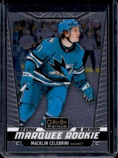 2024-25 O-Pee-Chee Platinum Macklin Celebrini RC Marquee Rookie #263 Sharks