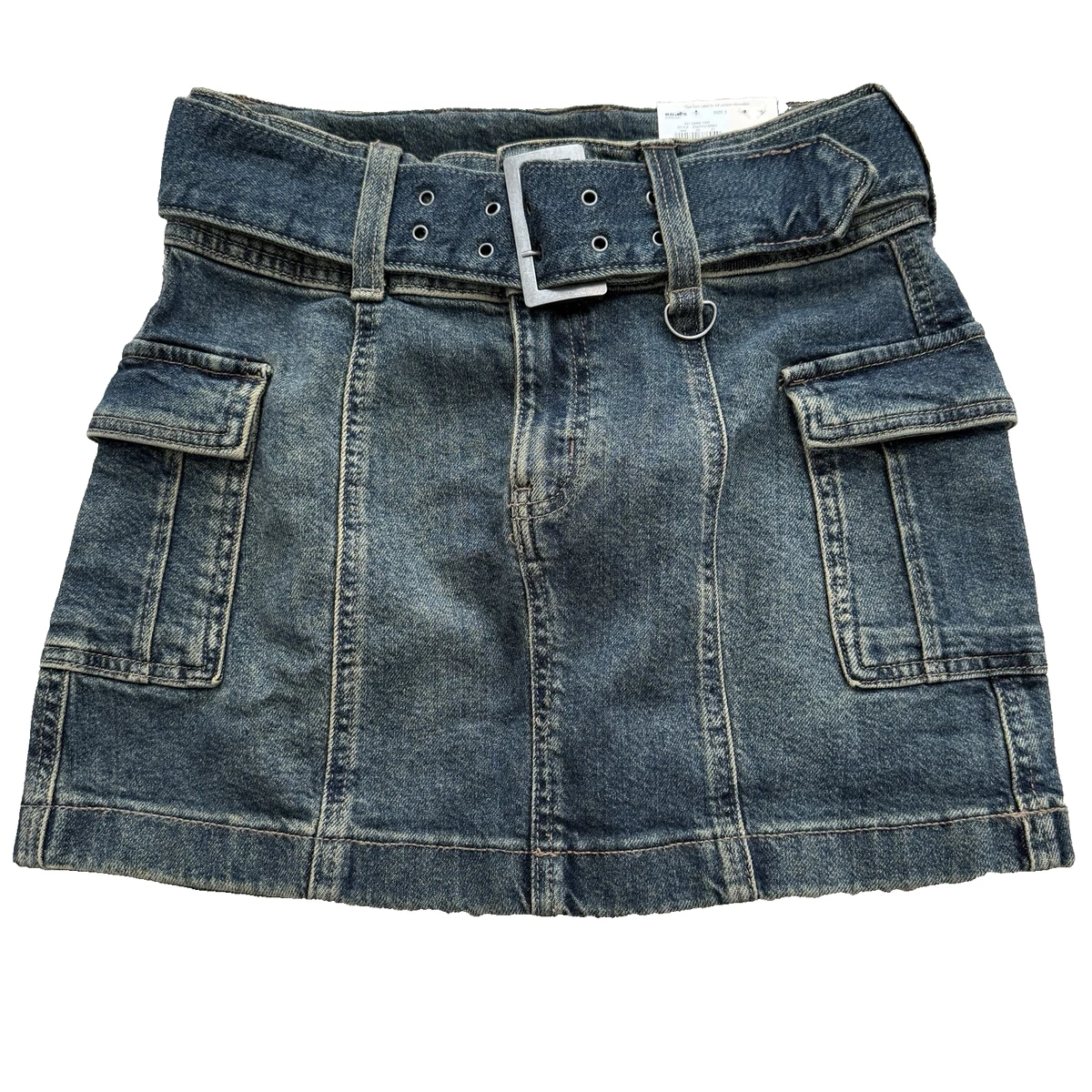 Jupe Jean Bleue Platinum Plush – Taille 5 (juniors), 62% Coton, Stretch, Neuve