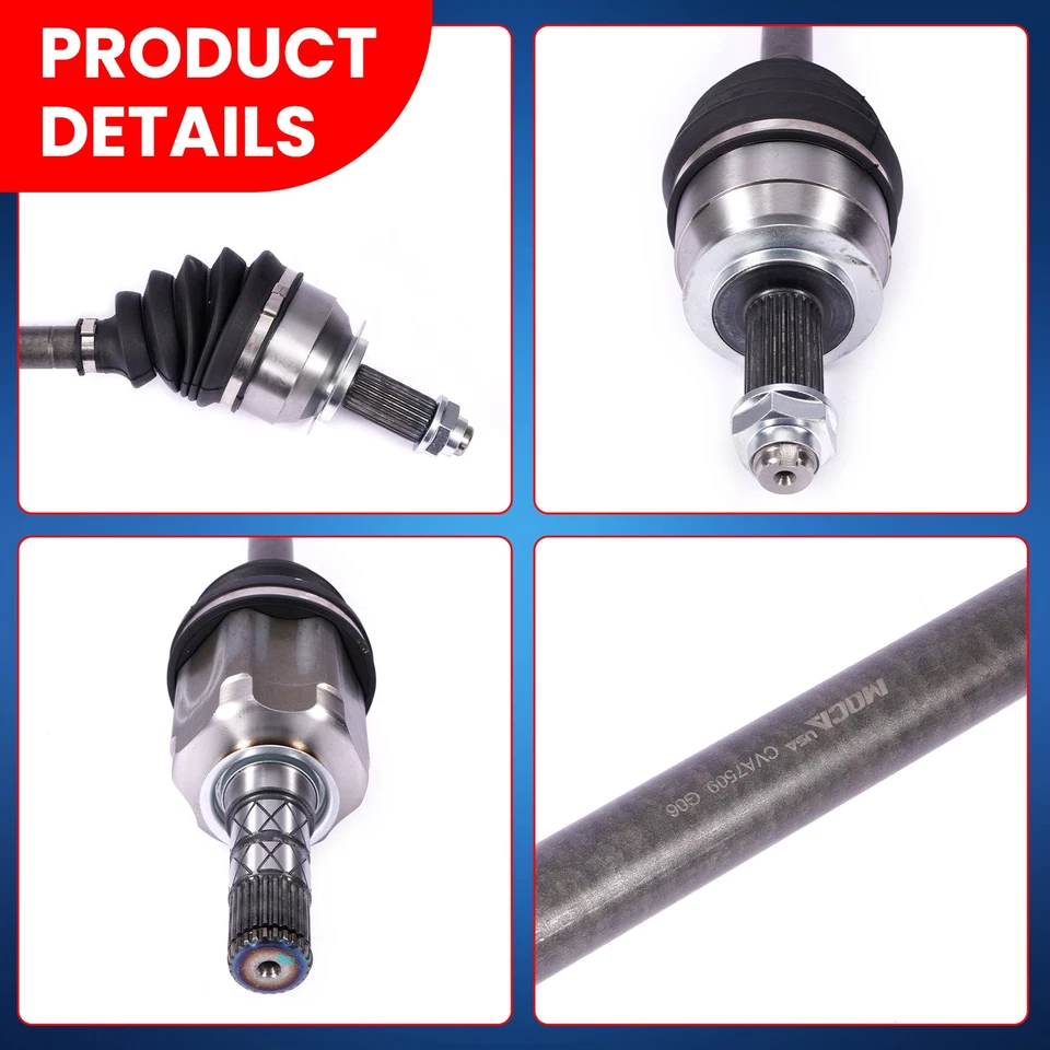 2 Front Right & Left CV Axle Assembly for 10-14 Subaru Outback Legacy 2.5L 3.6L - Image 4 of 4