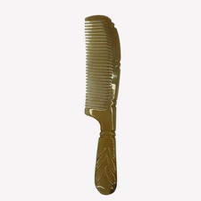 Natural Buffalo Horn Comb, Anti-Static Scalp Massaging Comb for Women & Men, ...