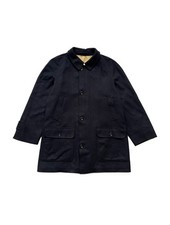 VIntage Aquascutum Collared Wool Overcoat Black Size L