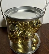 Gold Bells Christmas Holiday Crafts Assorted Sizes In A Pale 10 Set