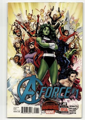 A-FORCE #1 Marvel Secret Wars Direct Edition 2015