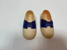 Charmin Chatty White and Blue Shoes