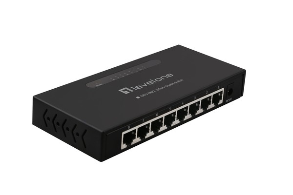 Levelone GEU-0822 Switch Di Rete Non Gestito Gigabit Ethernet (10/100/1000) Nero-image