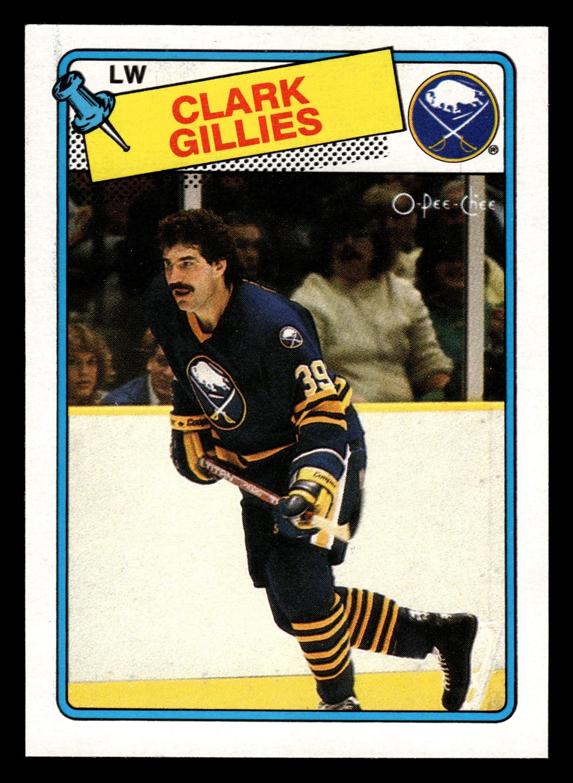 Clark Gillies #80 Hockey Cards 1988 O-Pee-Chee trading card — raw and PSA graded price guide