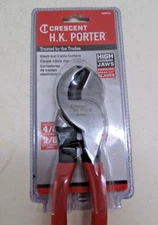 NEW CRESCENT H.K. PORTER Cable Cutter: Steel Handle, Shear, 9 1/2" Lg, 0890CSJ
