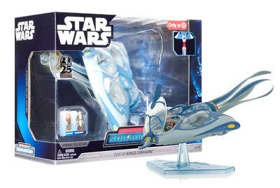 Star Wars Micro Galaxy Squadron Gungan Bongo Submarine with 2 Mini Figures NIB