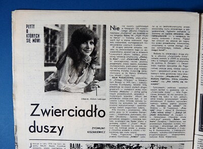 Alla Pugacheva,Grazyna Rabsztyn,Bajm,Warsaw old town mag.PANORAMA 1976