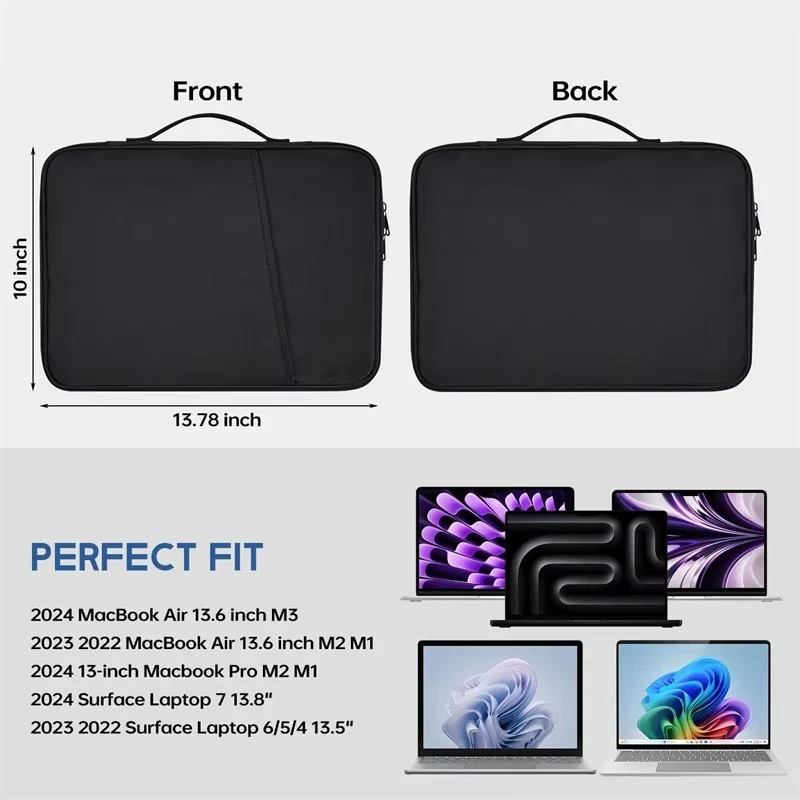 Funda impermeable para portátil para portátil de 12 pulgadas 13 pulgadas y Macbook Air Pro Foto 3 de 4