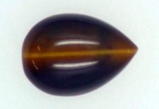 TIGER EYE 8 x 5 MM PEAR CUT CABOCHON 10 PIECE SET ALL NATURAL