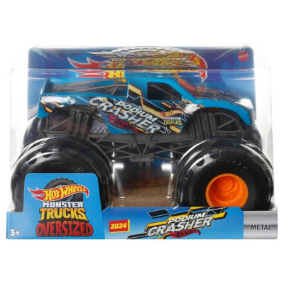 Hot Wheels Die Schloss Monster Lkws Übergröße - Podium Crasher 1:24 Maßstab Lkw