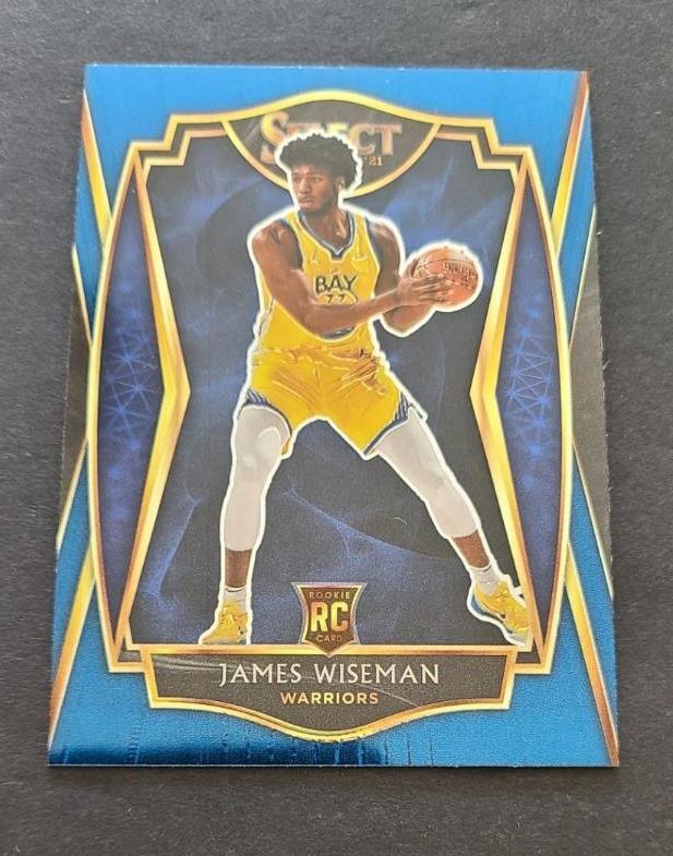 2020-21 Panini Select Blue Premier Level #184  JAMES WISEMAN RC Warriors