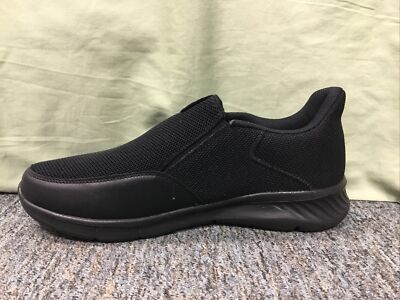 New Men's Geers By Dream Seek Black Slip-on Sneakers (#67913) Size
