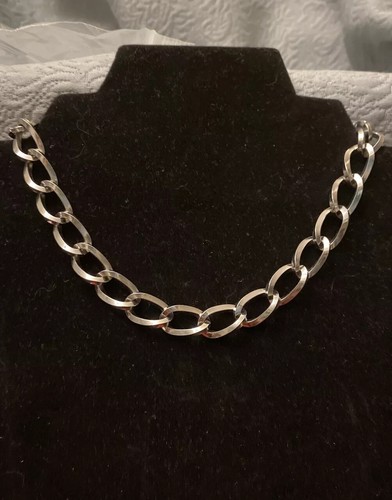Vintage Chunky Silvertone Choker 