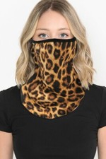 Leopard Print Loose Bandana Scarf Face Masks