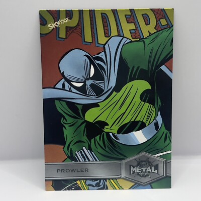 2021 Upper Deck Marvel Spider-Man Metal Universe Prowler #166 High Series