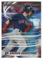 ANDREW BENINTENDI '17 TOPPS CHROME FRESHMAN FLASH REFRACTOR RC RED SOX ROYALS D1