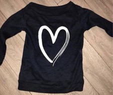 Heart Jumper Sweatshirt, Size Medium