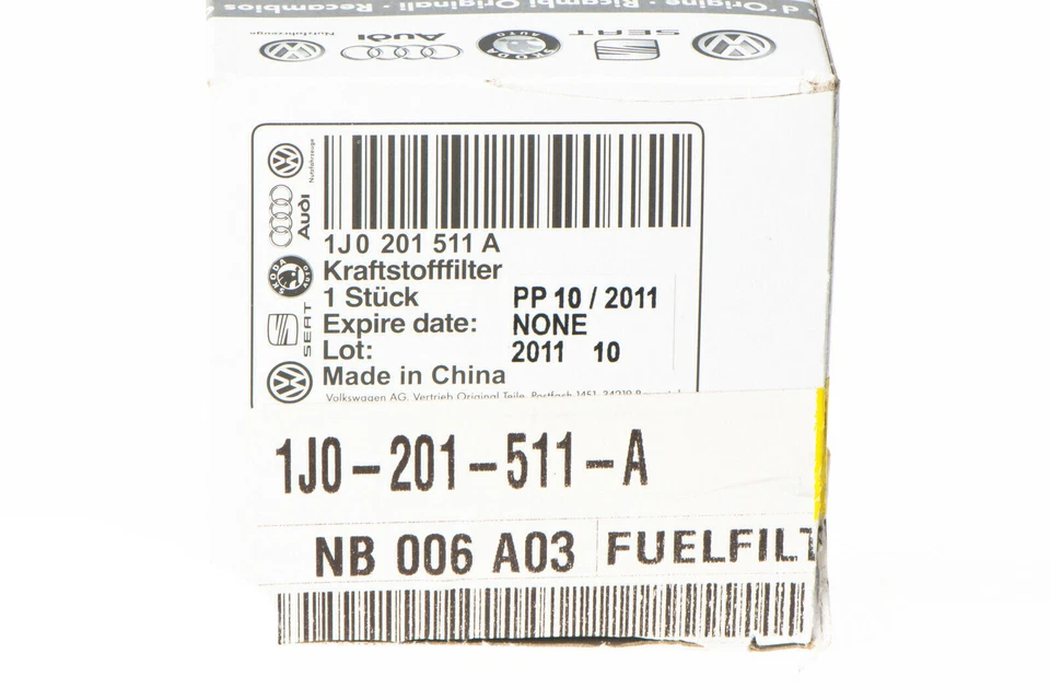 Filtro de combustible VW Volkswagen sin presión de inyección modificada 00-04 Jetta Golf Foto 3 de 4