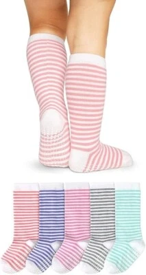 LA Active Knee High Grip Socks - Cozy Warm Winter Socks Non Slip/Skid