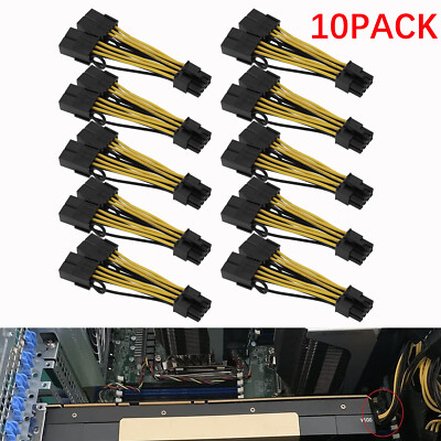 10PACK Dual 8 to 8 Graphics Power Cable 030-0571-000 Tesla K80 M60 M40 P100
