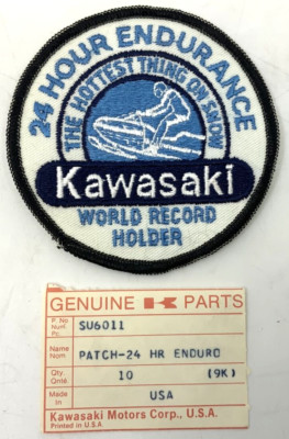 Kawasaki  24 Hour Endurance  vintage patch SU6011 snowmobile