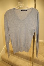 Woolover V-neck Sweater - Sonoma Horse Park Logo on Arm - Women size M