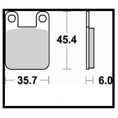 1999 BRAKING REAR BRAKE PADS BETA EIKON 250 BRAKE PADS REAR