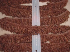 14Y BRUNSCHWIG & FILE E3097B SIENNA RED BROWN BRAID FRINGE UPHOLSTERY TRIM