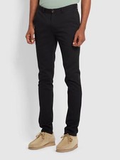 Image of Farah Endmore Slim Fit Twill Chinos Black