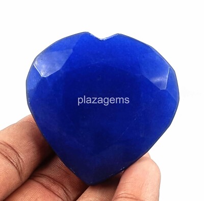Natural Certified 454Ct African Blue Sapphire Huge Heart Cut Loose Gemstone 4JUT