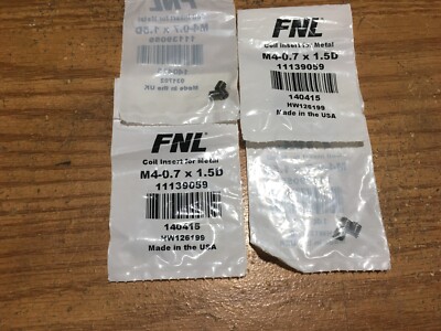 Free Running Wire Insert  M4-0.7 x 1.5D 18-8 S/S Qty: 12