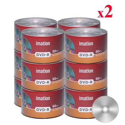 1200 Pack Imation DVD-R DVDR 16X 4.7GB/120Min Branded Logo Blank Recordable Disc
