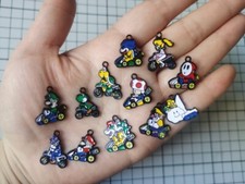 Lot 24 PCS cartoon mix Enamel Charms Metal Pendants DIY Earring Jewelry