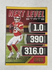 2021 Score Next Level Stats gold Patrick Mahomes #NL2