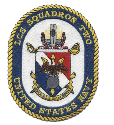 5'' NAVY LCS SQUADRON TWO 2 EMBROIDERED PATCH