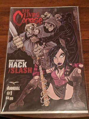 THE LIVING CORPSE ANNUAL # 1 - Nm high  grade HACK & SLASH - COVER A VARIANT