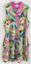 Tommy Bahama Golf Dress Womens Large Pink Polo Tropical Tennis Preppy Gorpcore