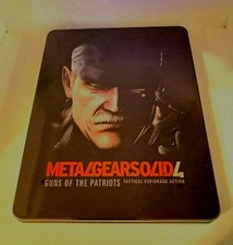 Metal Gear Solid 4 Custom made Steelbook/MetalPak PS3/PS4/PS5/Xbox No Game New