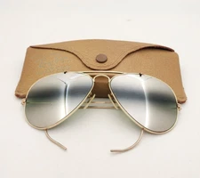 Vintage B&L Ray Ban Bausch & Lomb 1/10 12k GF 58mm Outdoorsman DGM Green w/Case