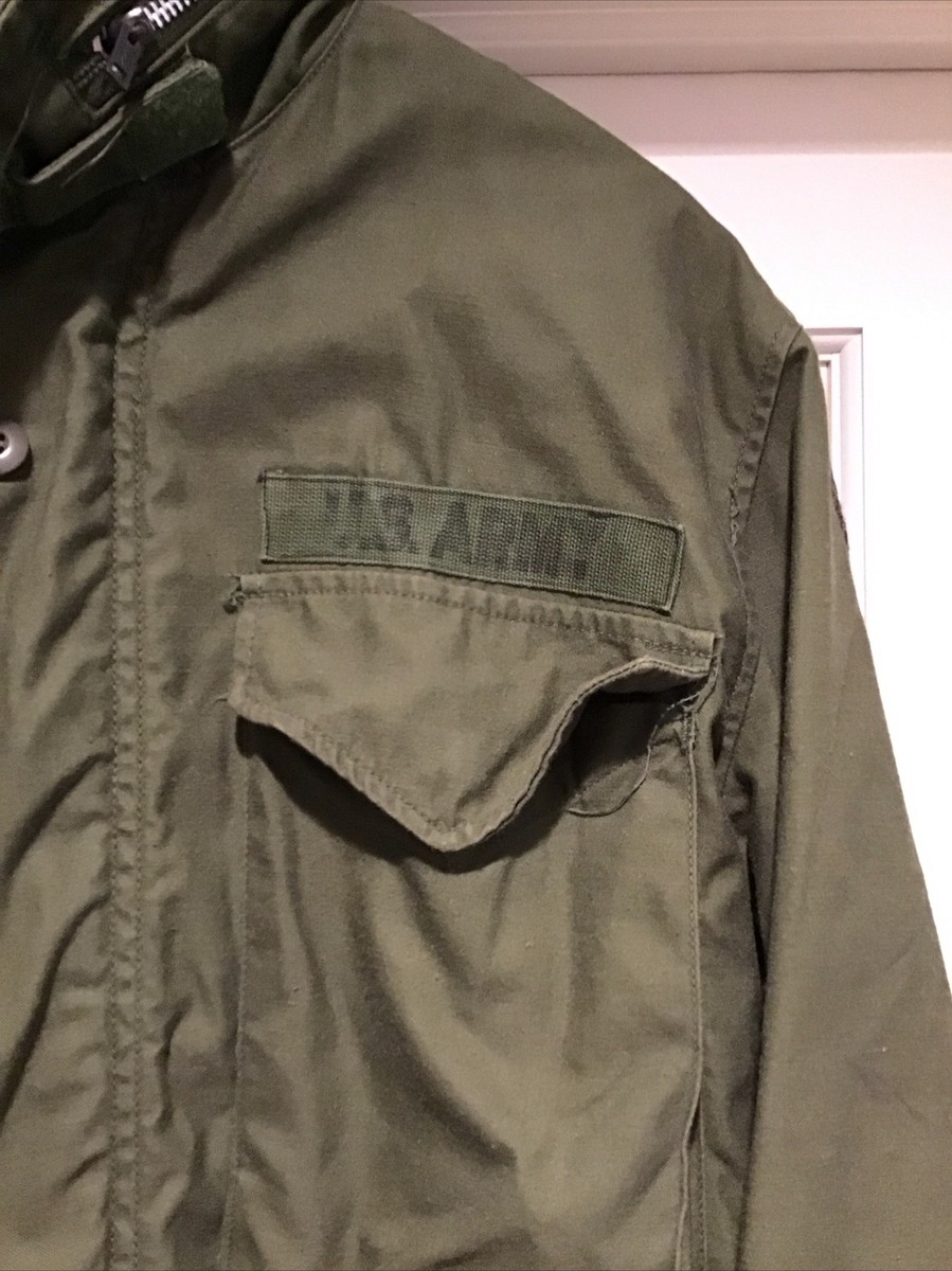VTG U.S. Military M-65 Field Coat Jacket w/ Hood 8405-782-2936 