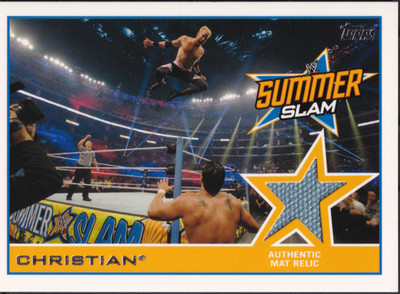 Christian | Event-Used Mat Relic SummerSlam 2013 | WWE 2014 Topps