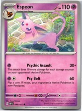 Espeon Uncommon SV03: Obsidian Flames 086/197 NM Normal